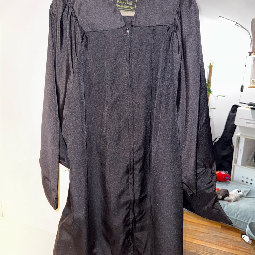 Black Master’s Graduation Gown by Oak Hall